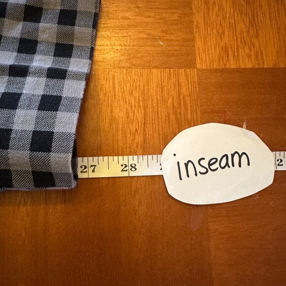 New York & Company Stretch Black & White Gingham Check Pants Size 18 - Picture 5 of 8